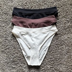 Skims Cotton Jersey Cheeky Tanga Panties Underwear Size XL NEW